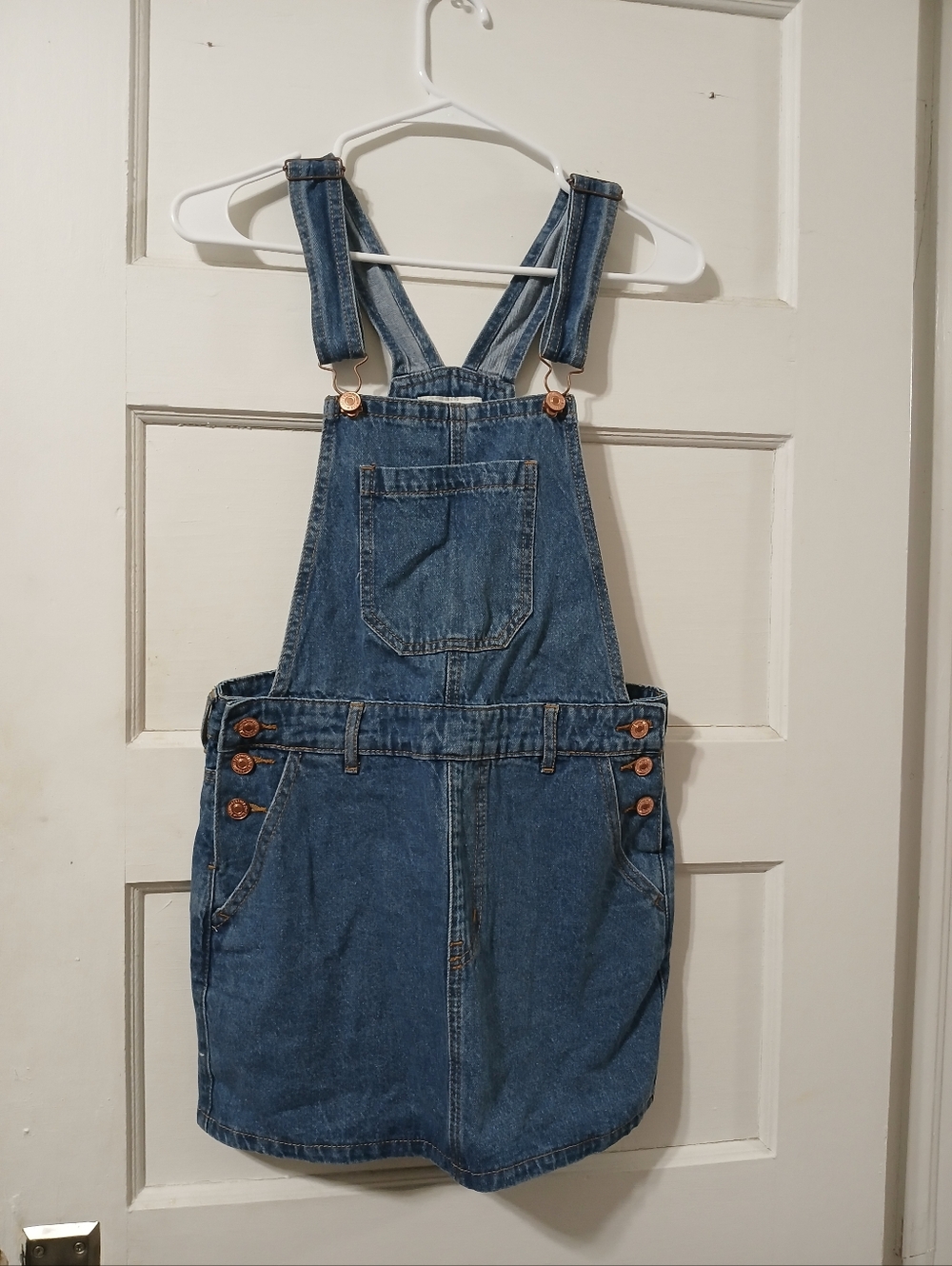 Forever 21 Girls Blue Denim Overall Dress